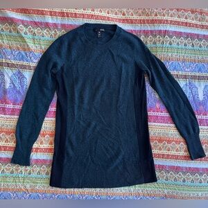Aqua Women's Dark Teal Crew Neck Sweater